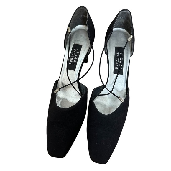 Stuart Weitzmen black fabric heels - Picture 1 of 10